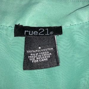 Teal Sheer dress shirt